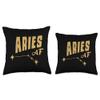 Aries AF / Aries Birthday / Aries Constellation & Horoscope Throw Pillow view 3