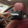 Wakauto Organizer Backseat Tissue Holders for Car Tissue Box Cover Paper Holder view 4