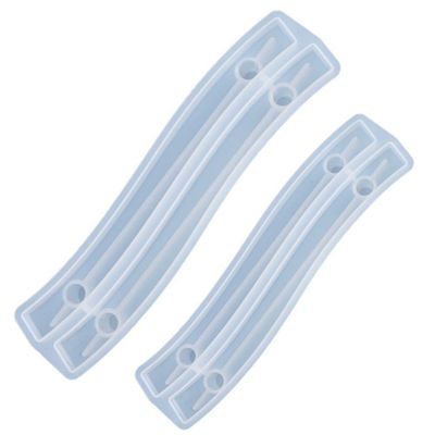 EXCEART 2pcs Silicone Fruit Tray Handle Mold Non-Stick Epoxy Resin Mould for DIY Crafts Durable Flexible Design for Easy Demolding for Creative Home Decor