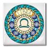 Carpe Diem Designs Libra Zodiac Sign Art Nouveau Design Ceramic Tile for Coaster, Hot Plate, Trivet or Decorative Accent view 1