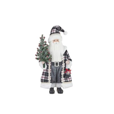 RAZ Imports 2021 Christmas Time in The Village 18.75-inch Santa Holding Tree Figurine