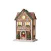 Raz Imports Gingerbread Lighted Christmas House with Trees 13 Inch view 1