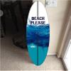 5' wall hanging surf board surfboard decor hawaiian beach surfing beach decor view 1