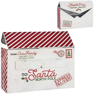 Raz Imports 2021 Dear Santa 16.25-inch Letter To Santa Lidded Container