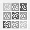 Colorful Flower Tile wall Sticker for Bathroom, Bathroom stickers, Tile transfer, Kid wall art, Tile wall stickers, Nursery sticker view 2