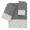 Avanti Linens - 3pc Towel Set, Soft & Absorbent Cotton Towels (Deco Shell Collection, Nickel) view 1