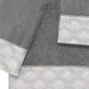 Avanti Linens - 3pc Towel Set, Soft & Absorbent Cotton Towels (Deco Shell Collection, Nickel) view 2