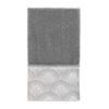 Avanti Linens - 3pc Towel Set, Soft & Absorbent Cotton Towels (Deco Shell Collection, Nickel) view 3