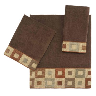 Avanti Linens - 3pc Towel Set, Soft & Absorbent Cotton Towels (Precision Collection)