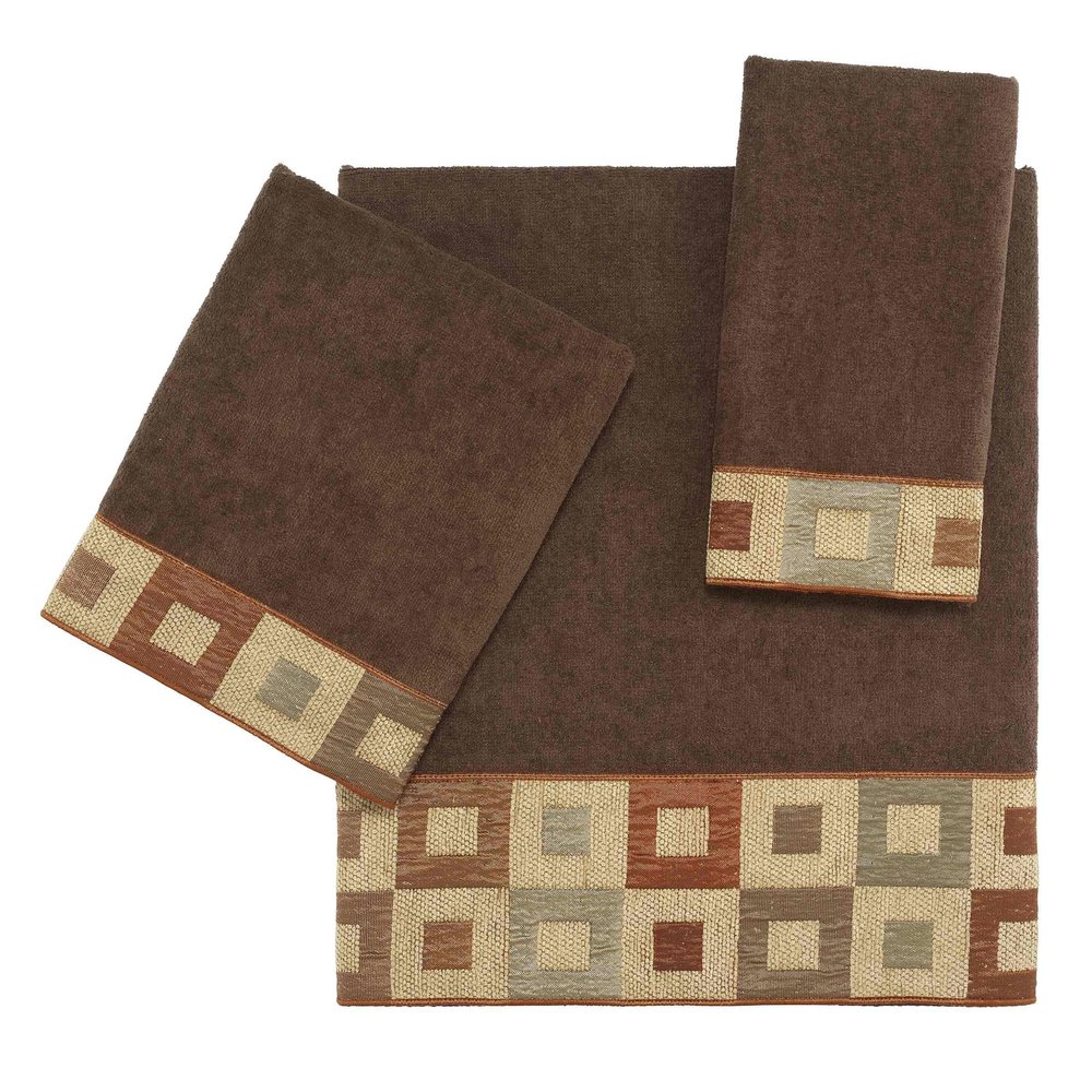 Avanti Linens - 3pc Towel Set, Soft & Absorbent Cotton Towels (Precision Collection)