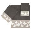Avanti Linens - 3pc Towel Set, Soft & Absorbent Cotton Towels (Yara Collection, Granite) view 1