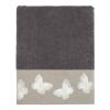 Avanti Linens - 3pc Towel Set, Soft & Absorbent Cotton Towels (Yara Collection, Granite) view 3
