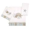 Avanti Linens - 3pc Towel Set, Soft & Absorbent Cotton, Coastal Home Decor (by The Sea Collection, White) view 1