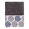 Avanti Linens - 3pc Towel Set, Soft & Absorbent Cotton Towels (Dotted Circles Collection, Nickel) view 3