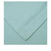 2 Pc Modern Style Quilted Twin Quilts Set All Seasons Solitaire Cotton Aqua Blue Quilt Diamond Textured Matelasse Pattern Soft Bedding Set Contemporary Jacquard Bedspread Bound Corners Plush Bed Decor view 2