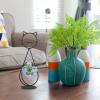 Cabilock Vase Cat Shape Hydroponic Plant Holder Minimalist Iron and Glass Desktop Decor for Design for Indoor Greenery and Plant view 3