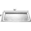 Monarch Abode Decorative Tray  16-Inch Hand Hammered Nickel Finish Metal Bathroom Tray Countertop, Vanity Trays Organizer, Perfume Plate for Dresser, Kitchen Countertop Large Fruit Platter view 2