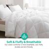 100% Cotton -Queen/Full Size 500 GSM,Soft Fluffy Duvet Insert with Corner Tabs,Baffle Box Stitched Comforter with 2 Pillowshams (3 pc | Baby Pink) view 4