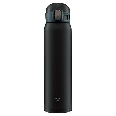 Zojirushi SM-WA60-BA Water Bottle, One-Touch Stainless Steel Mug, Seamless 0.60L Black