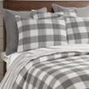 Levtex Home - Camden Bedspread Set - Twin Bedpsread (80 x 110 in.) + One Standard Pillow Sham (26 x20 in.) - Buffalo Check in Grey and Cream - Reversible Pattern - Cotton view 4