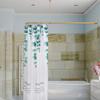 Artiwell L Shaped Shower Curtain Rod, Bathroom Bathtub Corner Shower Curtain Rod with Ceiling Support (SATIN GOLD/BRASS) view 1
