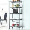 5 Tier Adjustable Wire Shelving Metal Storage Rack for Planter Laundry Bathroom Kitchen 550Lbs Capacity 21.3" D x 11.4" W x 59.1" H (Black) view 2