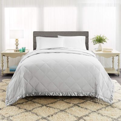 100% Cotton -Oversized King Size 500 GSM,Soft Fluffy Duvet Insert with Corner Tabs,Baffle Box Stitched Comforter with 2 Pillowshams (3 pc | Silver)