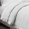 100% Cotton -Oversized King Size 500 GSM,Soft Fluffy Duvet Insert with Corner Tabs,Baffle Box Stitched Comforter with 2 Pillowshams (3 pc | Silver) view 4