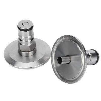 2Pcs 304 Stainless Steel Homebrew Keg 1.5in TriClamp to Lock Post Adapter Brewing Fitting Clamp to homebrew beer conry keg Lock