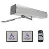 Heavy Duty Handicap Door Opener with 2 Wireless Stainless Steel Push Plate swithes for Disabled, max Door Weight 440lbs view 1