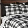 Levtex Home - Camden Bedspread Set - Twin Bedpsread (80 x 110 in.) + One Standard Pillow Sham (26 x20 in.) - Buffalo Check in Black and Cream - Reversible Pattern - Cotton view 3