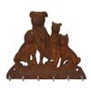 AB Tools Dog Key Rack Hanger Hook Cast Iron Wall Home Rustic Peg Rail Holder Storage view 1