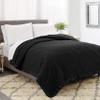 100% Cotton -Twin/Twin XL Size 500 GSM,Soft Fluffy Duvet Insert with Corner Tabs,Baffle Box Stitched Comforter with 2 Pillowshams (3 pc | Black) view 4