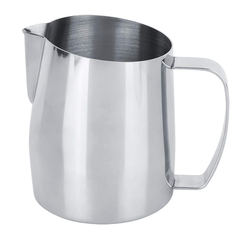 13oz Milk Frothing Pitcher, Stainless Steel Espresso Pouring Jug for Latte Art