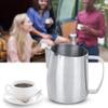 13oz Milk Frothing Pitcher, Stainless Steel Espresso Pouring Jug for Latte Art view 3