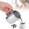 13oz Milk Frothing Pitcher, Stainless Steel Espresso Pouring Jug for Latte Art view 4