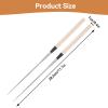 1 Pair Sushi Chopsticks, 28.3cm/11.1in Extra Long Metal Japanese Cooking Chopsticks Sushi Chef Traditional Garnishing Plating Tweezers Chop Sticks for Asian Style Dinner Party(S 11in) view 4