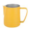 20oz Milk Frothing Pitcher, Stainless Steel Espresso Pouring Jug for Latte Art(Yellow) view 1