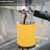 20oz Milk Frothing Pitcher, Stainless Steel Espresso Pouring Jug for Latte Art(Yellow) view 2