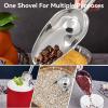 Stainless Steel Ice Scoop, Food Scooper Heavy Duty Ice Flour Utility Bucket Scoop with Handle for Coffee Beans Rice Flour Popcorn Dried Fruit, Bar, Parties & Weddings (38oz) view 3