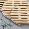 Stainless Steel 4pcs Bamboo Liners Pad Inserts Round Cooling Cooking Racks Kitchen Mat Rack for Canning Air Fryer and Pressure Cooker 30cm Veggie view 2