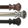 246" Bronze Solid Contemporary Single Window Curtain Rod view 2