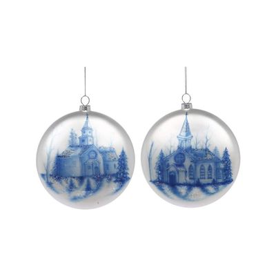 Mark Roberts 2021 Delft Holland Ornament - 5-inch Christmas Decor, Assortment of 2