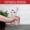 Ilyapa 12oz Clear Glass Beer Bottles for Home Brewing - 12 Pack with Flip Caps for Beer Bottling view 4