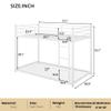 Bellemave Twin Over Twin Metal Bunk Bed, Metal Low Profile Bunk Beds with Guardrail and Ladder, Space Saving, No Boxing Spring Needed, White view 2