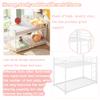 Bellemave Twin Over Twin Metal Bunk Bed, Metal Low Profile Bunk Beds with Guardrail and Ladder, Space Saving, No Boxing Spring Needed, White view 4