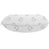 Ambesonne Music Travel Pillow Neck Rest, Headphones Illustration Modern Audio Melody Earphones Sound Stereo Theme Drawing, Memory Foam Traveling Accessory for Airplane and Car, 12", Grey White view 2