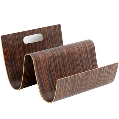 ZYCSKTL Brochure Stand Decorative Books Magazines Holder,Home Desktop Storage Rack, Newspaper Column Magazine Column Table Shelf, Bookcase Creative Storage (Color : Brown, Size : 20 * 25cm)