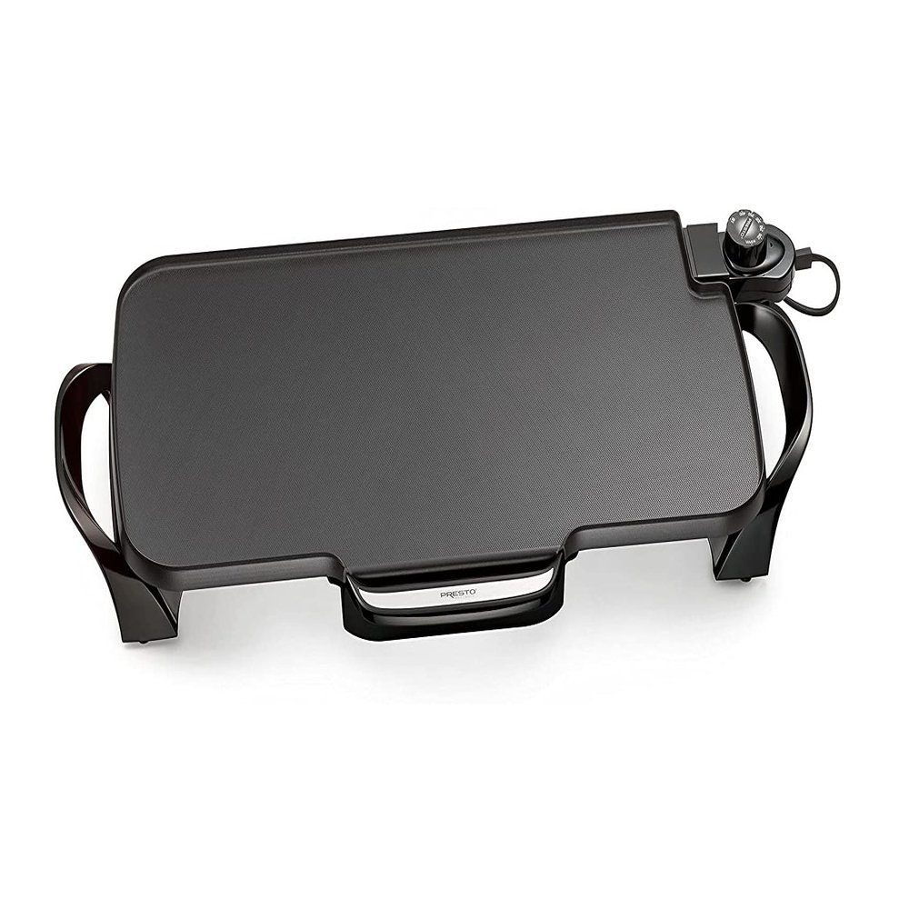 22-inch Everyday Electric Griddle with Removable Handles, for Eggs, Omelets, Pancakes Breakfast Sandwiches, Quesadillas, Cookies (Black), Sold by IVY