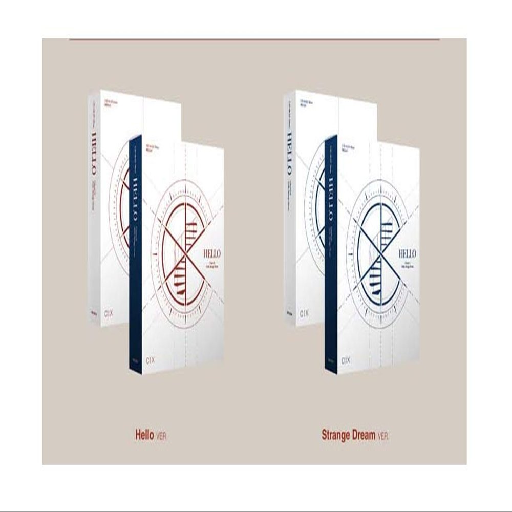 CIX Hello Chapter  Hello, Strange Dream 4th EP Album Random Version CD+1p Poster+1p Folding Poster+84p PhotoBook+1p Individual+1p Frame+1p Sticker+etc+5p Polaroid+MessageCard SET+Tracking